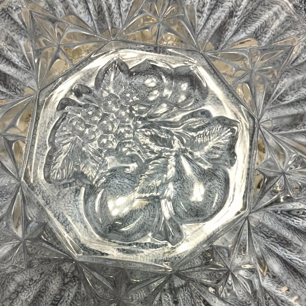 Vintage Federal Glass Pioneer. Pressed Glass Saw tooth 8" Luncheon Plate - Picture 4 of 4